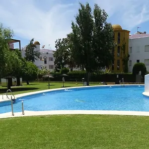 Playa Barrosa. Aire Acondicionado Piscina Barbacoa Apartamento
